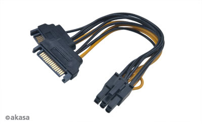 SATA adaptér 2 x SATA na 6pin PCIe
