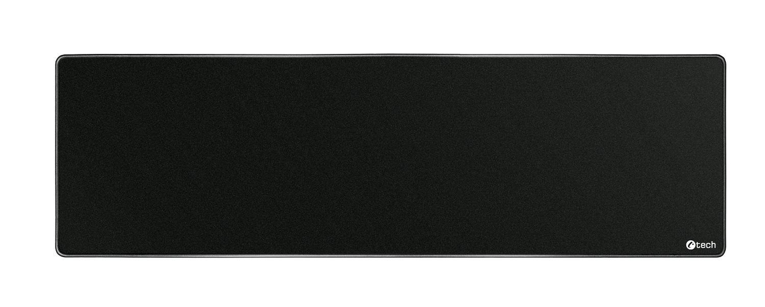 Podložka pod myš C-TECH MP-01XL, černá, 900x270x4mm, obšité okraje