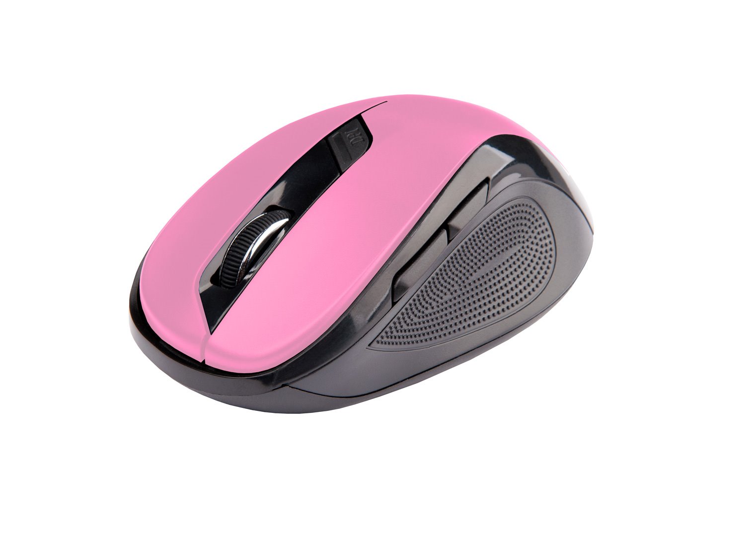 Myš C-TECH WLM-02P, černo-růžová, bezdrátová, 1600DPI, 6 tlačítek, USB