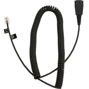 Jabra QD-RJ10, 0,5-2 m, coiled, Siemens