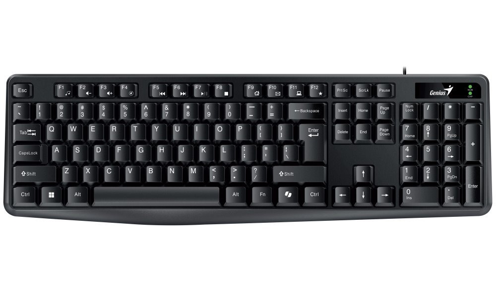 Genius KB-117/Drôtová USB/ CZ- SK layout/Čierna