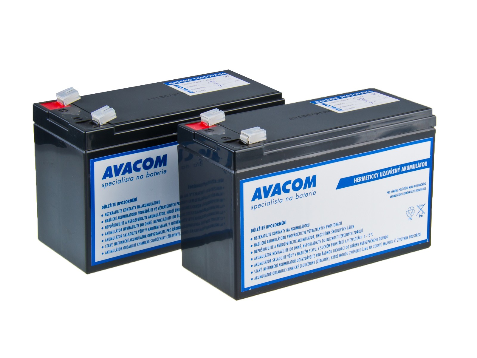 Bateriový kit AVACOM AVA-RBC123-KIT náhrada pro renovaci RBC123 (2ks b