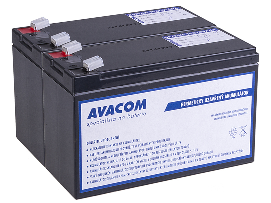 Bateriový kit AVACOM AVA-RBC124-KIT náhrada pro renovaci RBC124 (2ks b