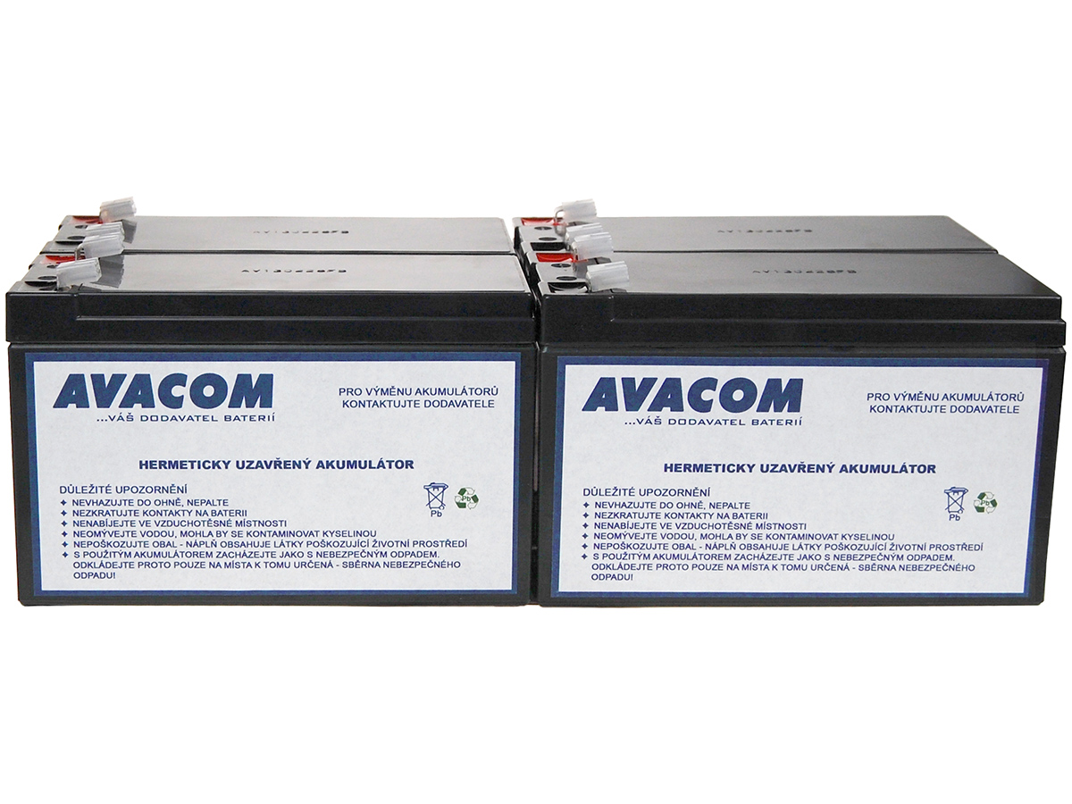 Bateriový kit AVACOM AVA-RBC23-KIT náhrada pro renovaci RBC23 (4ks bat