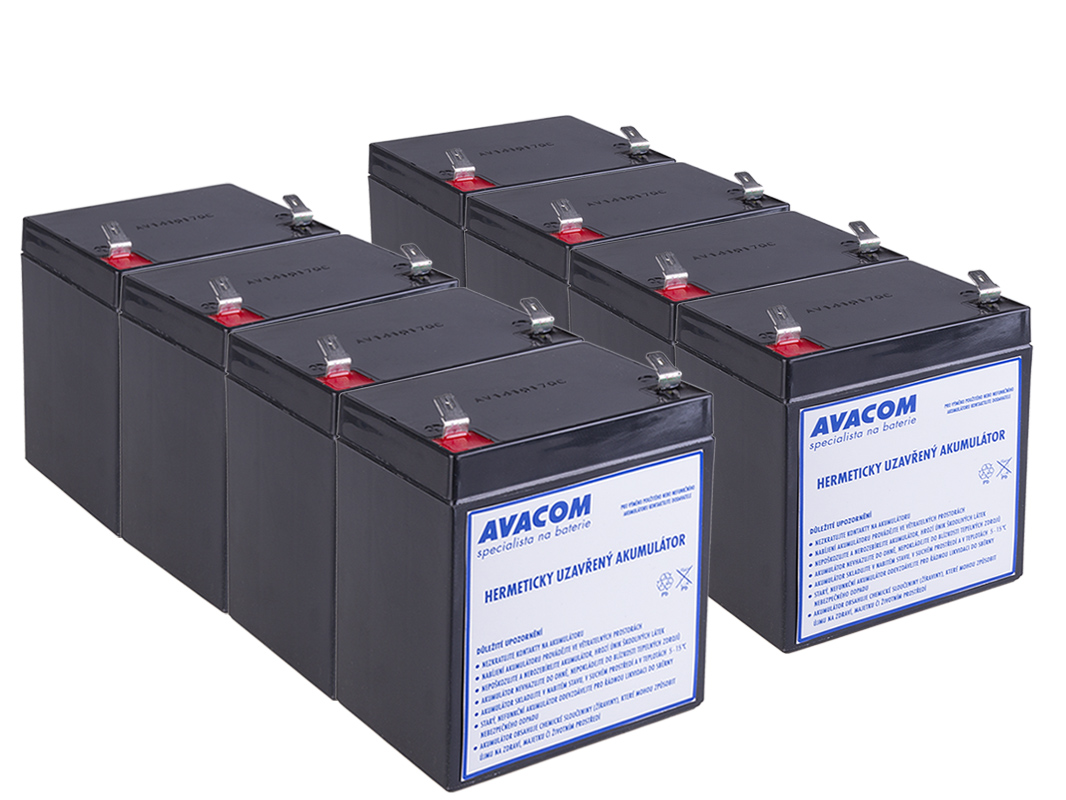 Bateriový kit AVACOM AVA-RBC43-KIT náhrada pro renovaci RBC43 (8ks bat