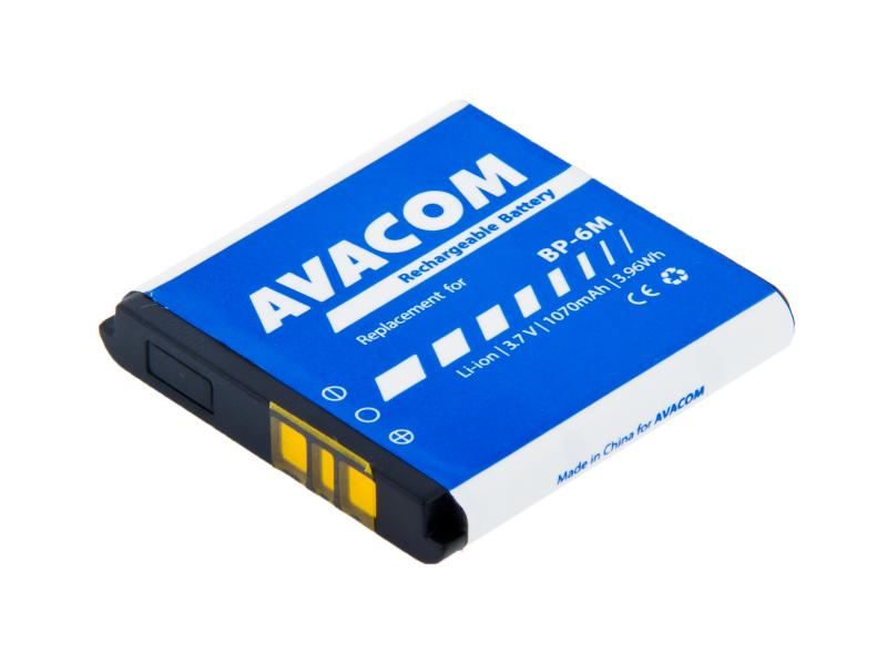 Baterie AVACOM GSNO-BP6M-S1070 do mobilu Nokia 6233, 9300, N73 Li-Ion