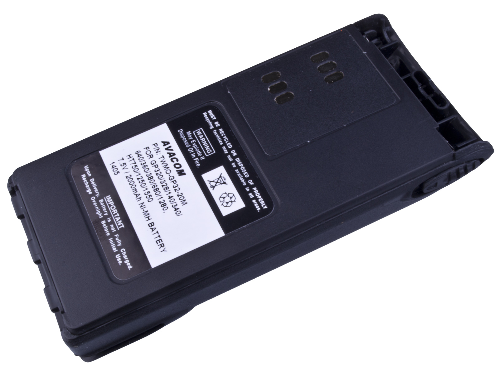 Baterie AVACOM Motorola GP320/340/360, HT750/1250 - WARIS Ni-MH 7,5V 2