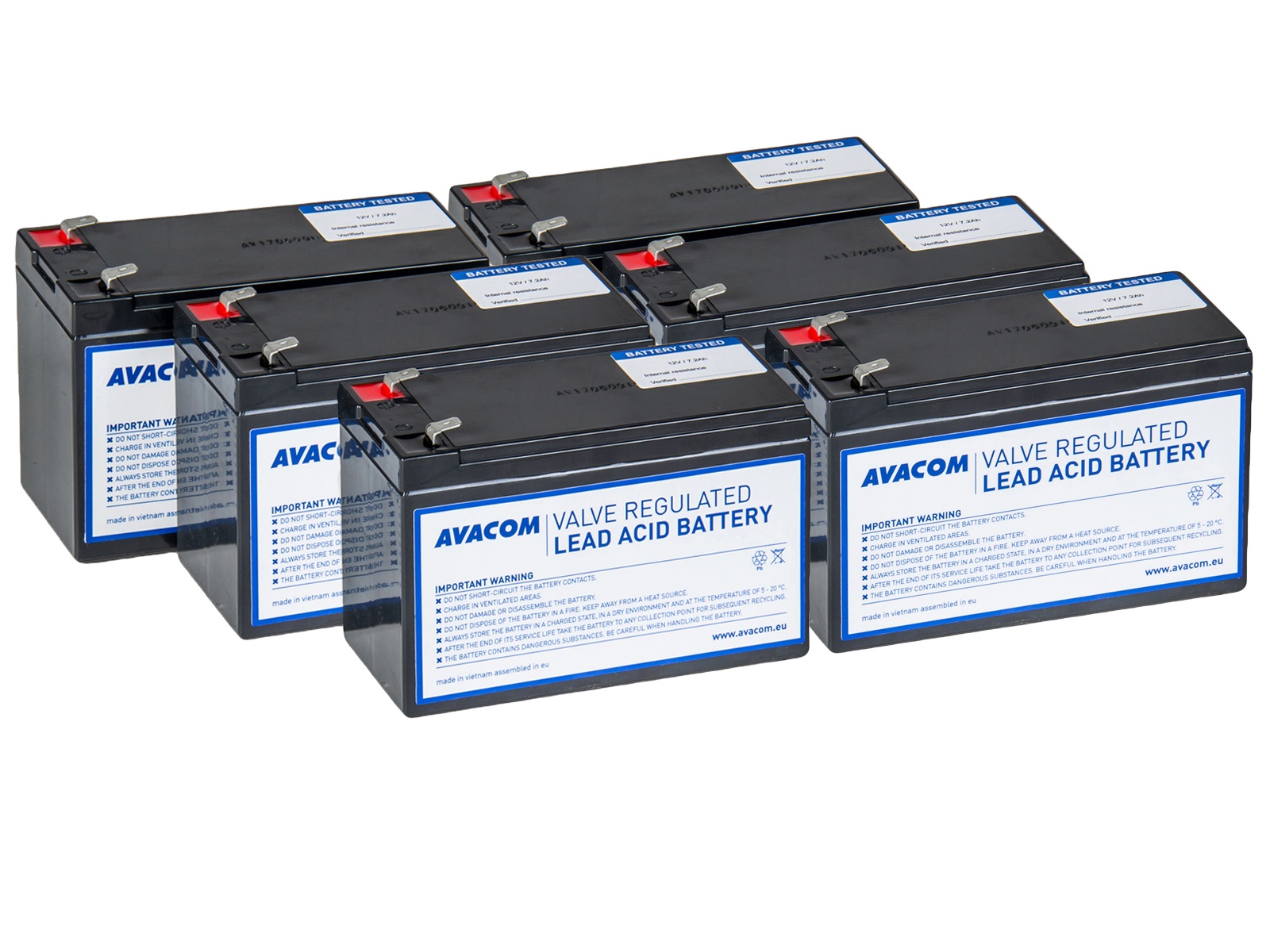 AVACOM AVA-RBP06-12072-KIT - baterie pro CyberPower, EATON, Effekta, L
