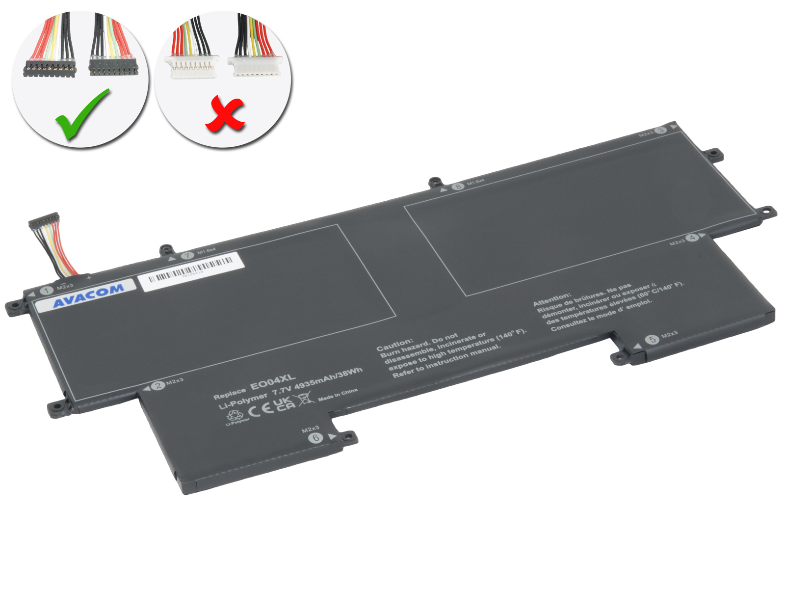 Baterie AVACOM pro HP EliteBook Folio G1 Li-Pol 7,7V 4935mAh 28Wh