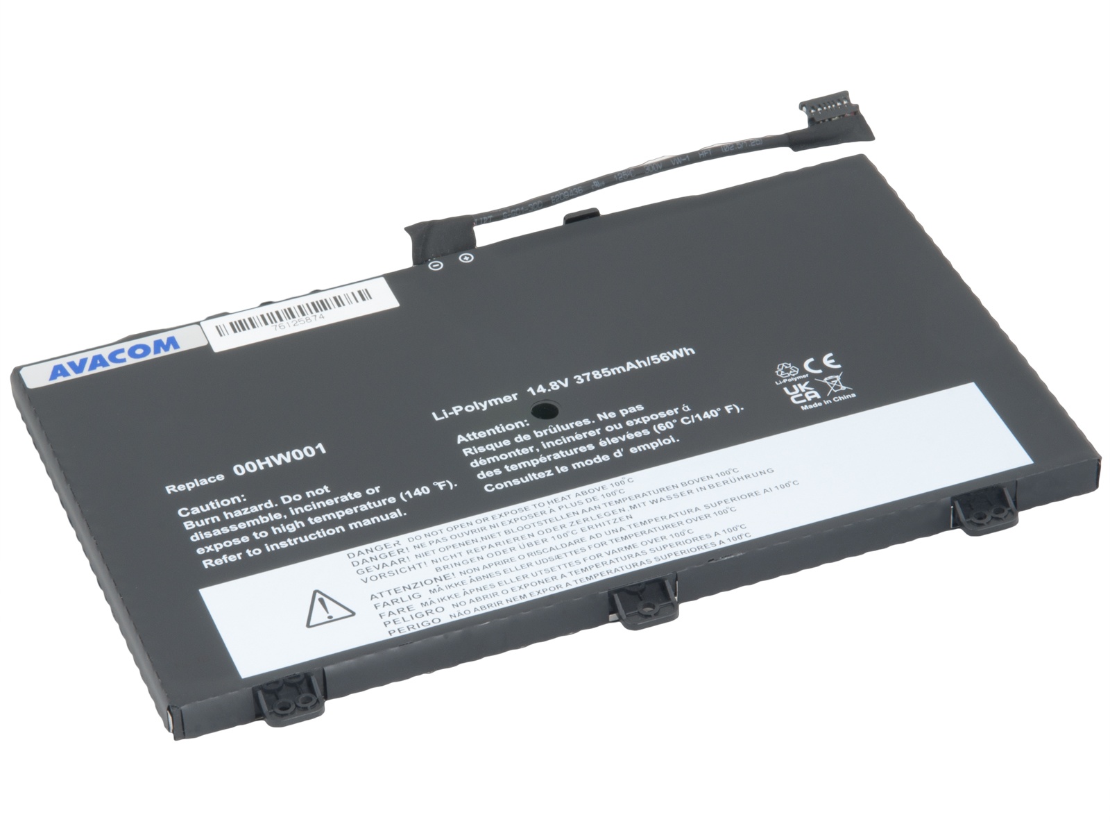 Baterie AVACOM pro Lenovo ThinkPad S3 Yoga 14 Series Li-Pol 14,8V 3785mAh 56Wh