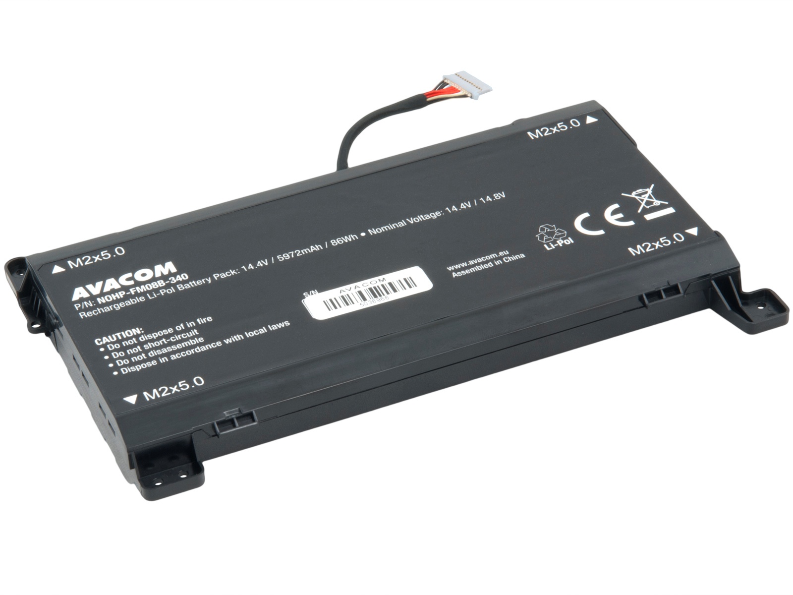 Baterie AVACOM pro HP Omen 17 TPN-Q195 Li-Pol 14,4V 5972mAh 86Wh - 12