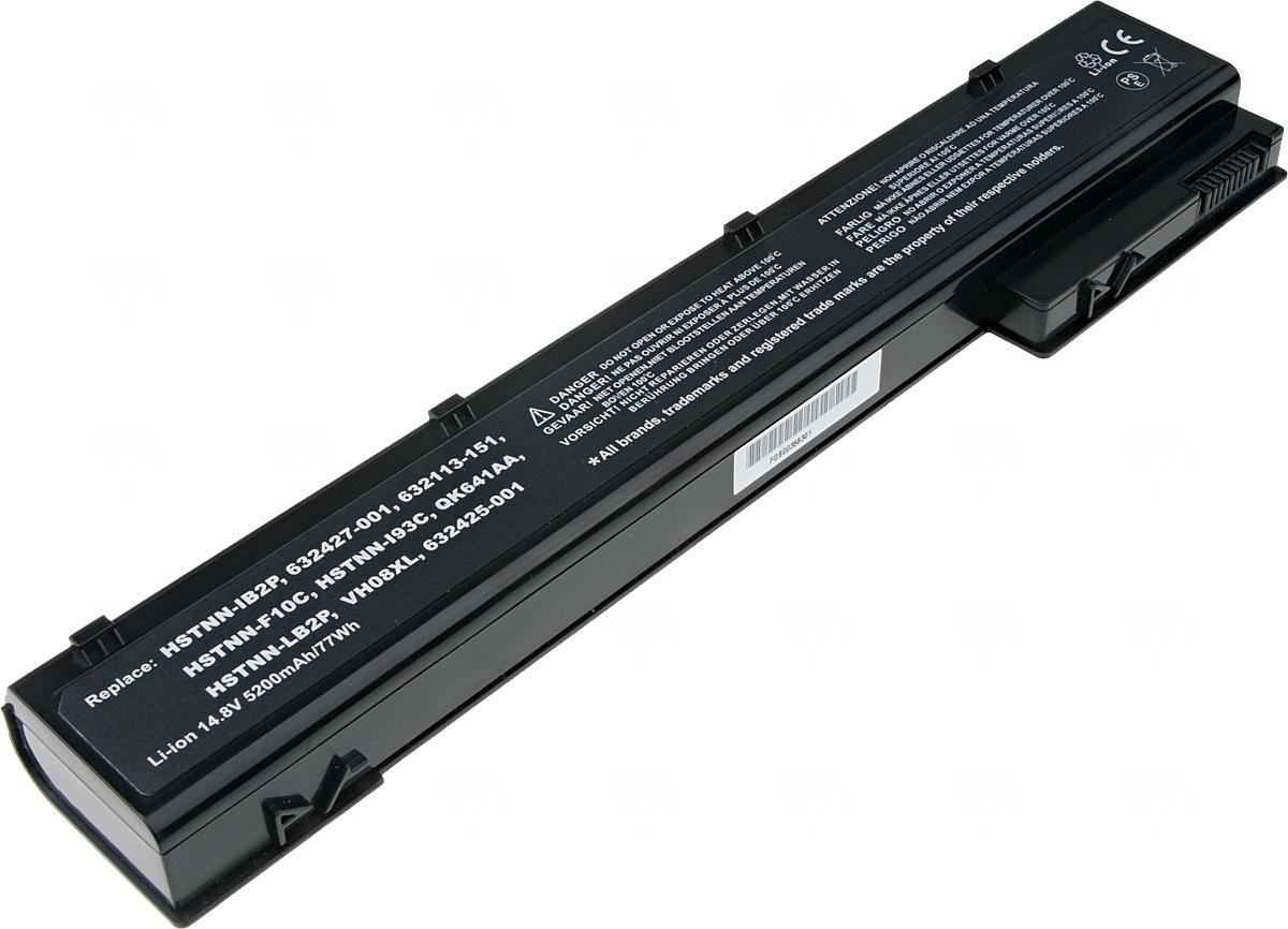 Baterie T6 Power HP EliteBook 8560w, 8570w, 8760w, 8770w, 5200mAh, 77W