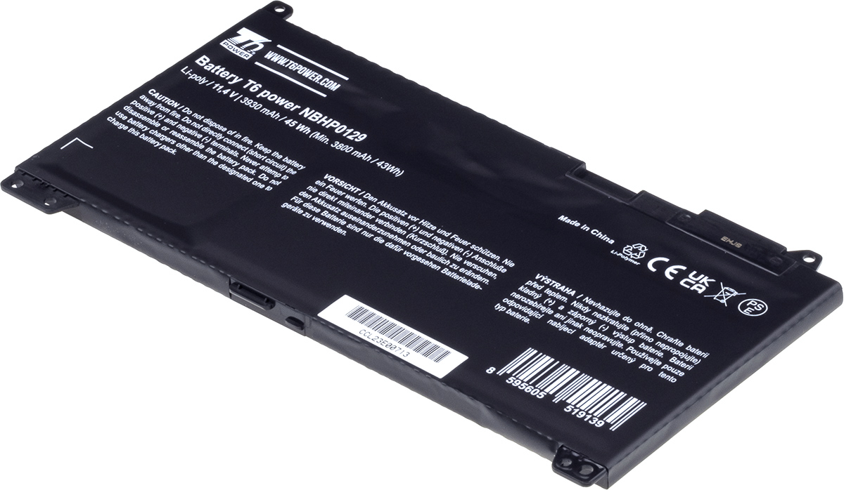 Baterie T6 power HP ProBook 430 G4/G5, 440 G4/G5, 450 G4/G5, 470 G4/G5