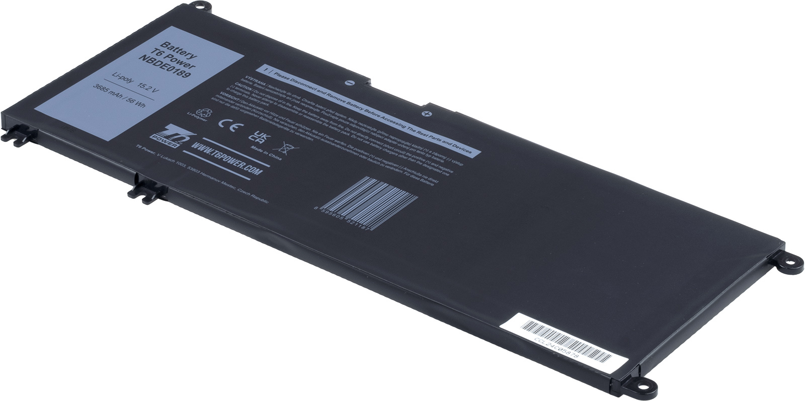 Batéria T6 Power Dell Insprion 7778, 7779, 7573, 7577, Latitude 3380,