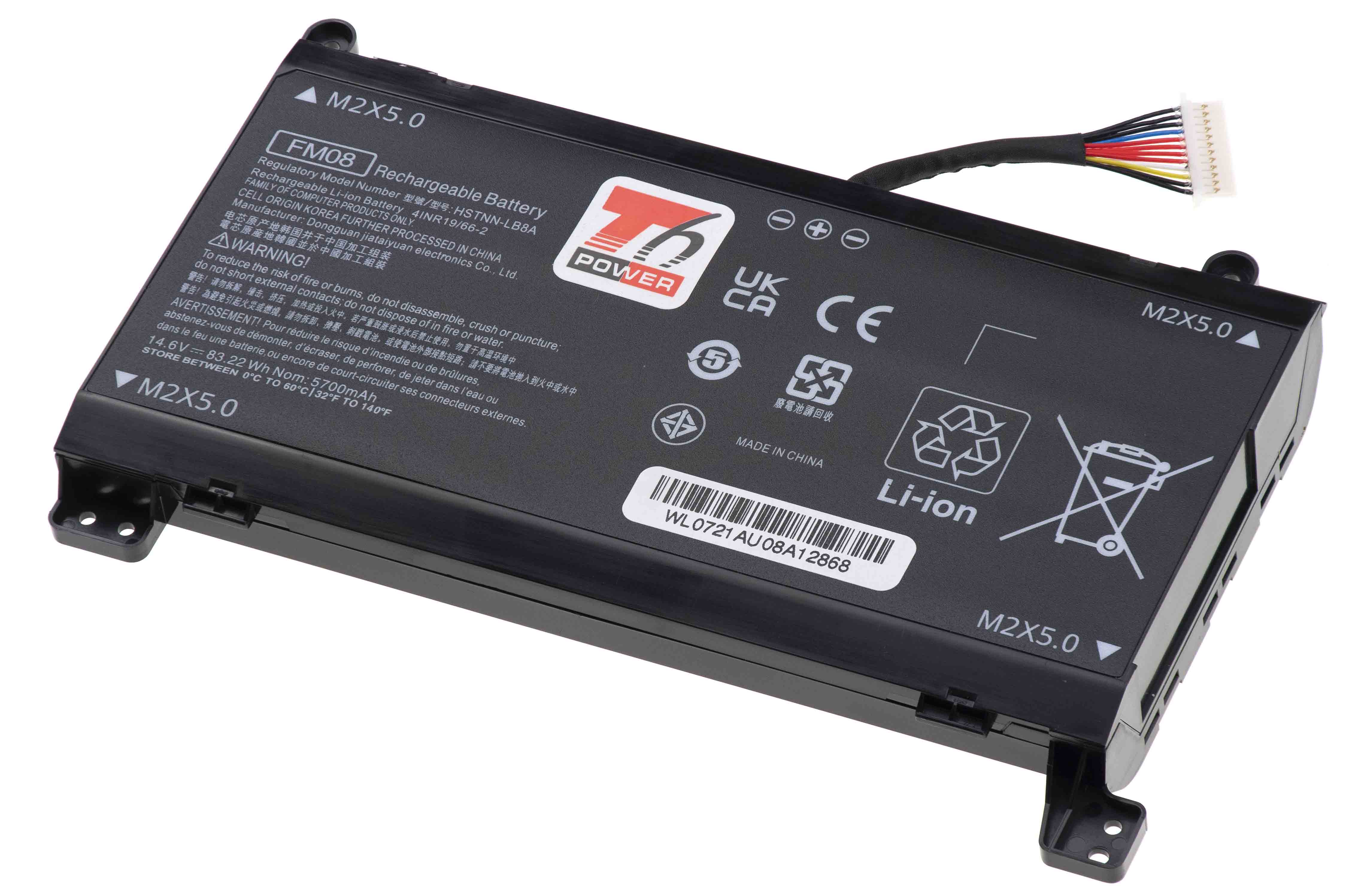 Baterie T6 Power HP Omen 17-an000, 17-an100, 12pin, Geforce 1050, 5973