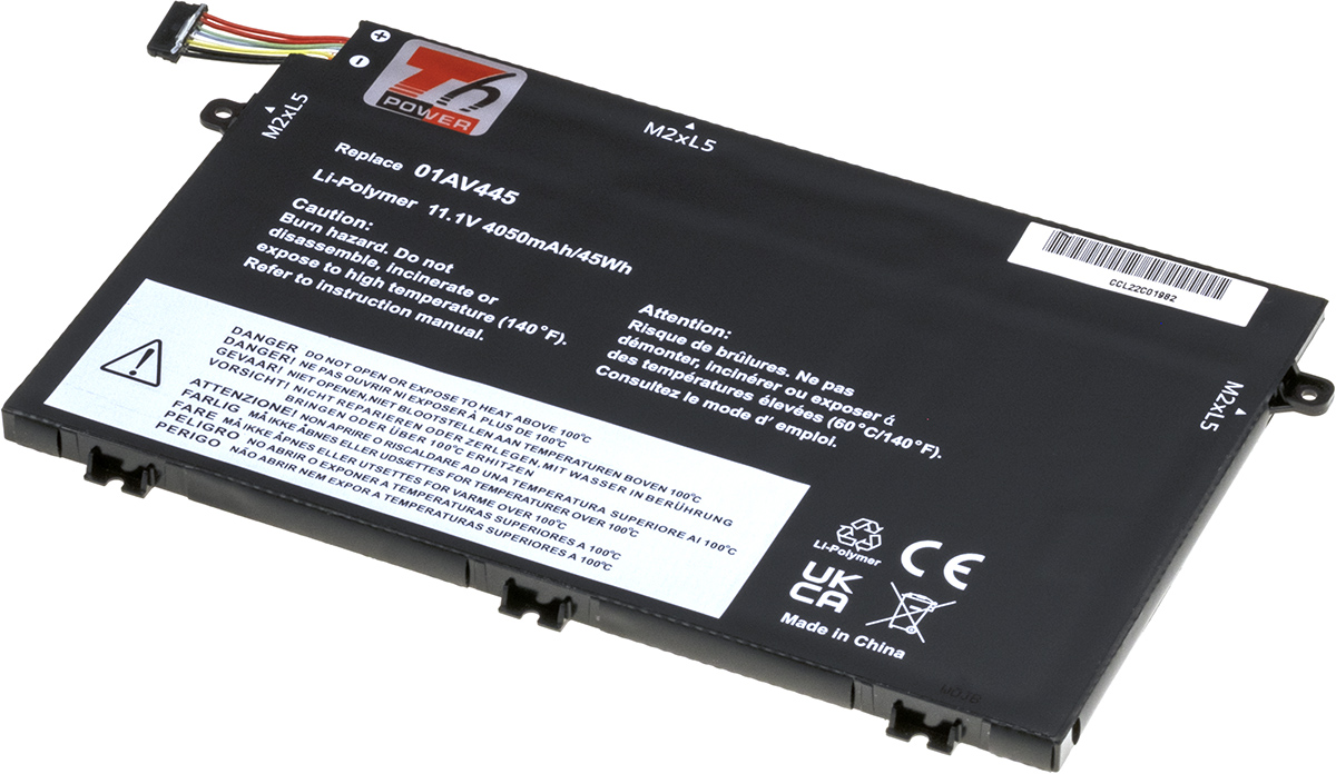 Baterie T6 Power Lenovo ThinkPad E480, E490, E580, E590, E14, E15, 405