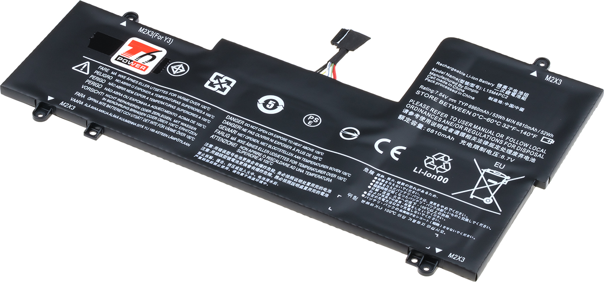 Baterie T6 Power Lenovo IdeaPad Yoga 710-14ISK, 710-15ISK serie, 6960m