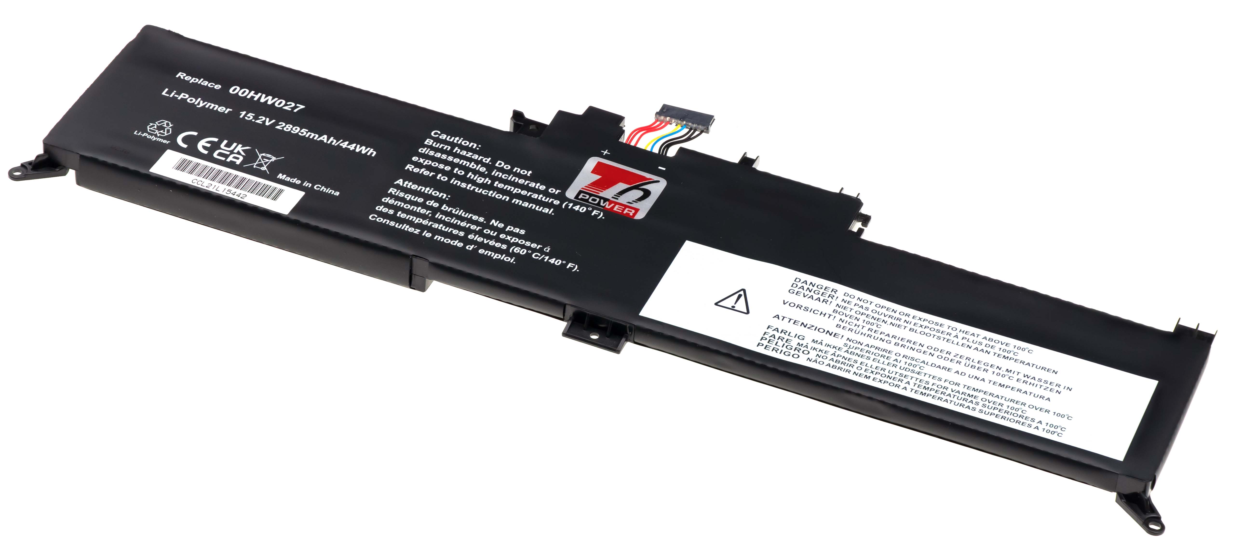 Baterie T6 Power Lenovo ThinkPad Yoga 260, 370 serie, 2895mAh, 44Wh, 4
