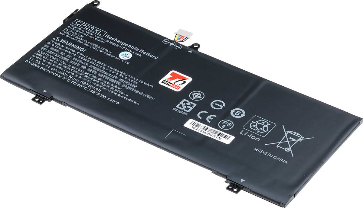 Baterie T6 Power HP Spectre 13-ae000 x360, 13-ae500 x360, 5275mAh, 60W