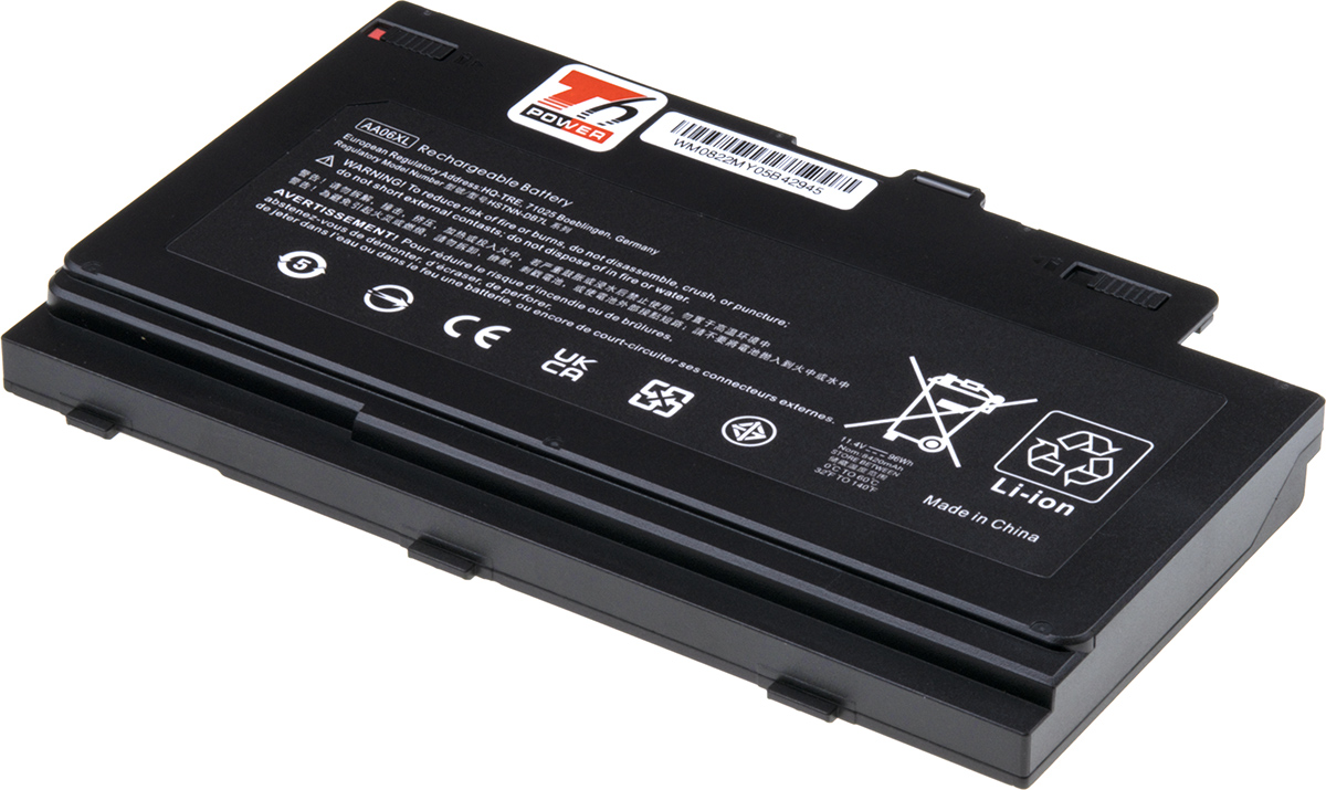 Baterie T6 Power HP ZBook 17 G4, 8420mAh, 96Wh, 6cell, Li-ion