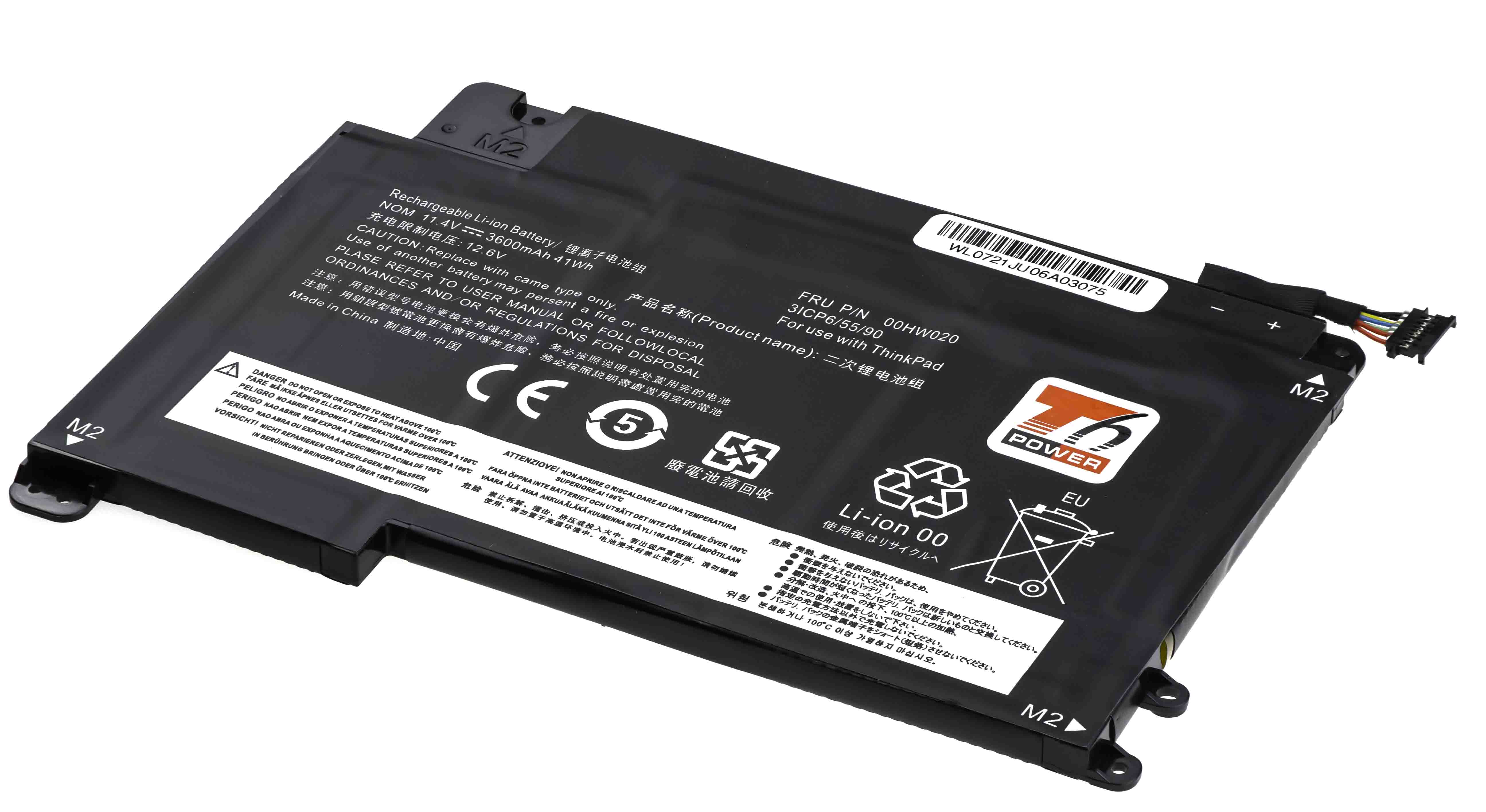 Baterie T6 Power Lenovo ThinkPad P40, Yoga 460, 4540mAh, 53Wh, 3cell,
