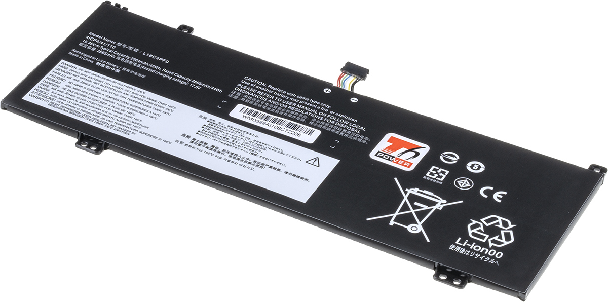 Baterie T6 Power Lenovo ThinkBook 13s, 14s, 2964mAh, 45Wh, 4cell, Li-p