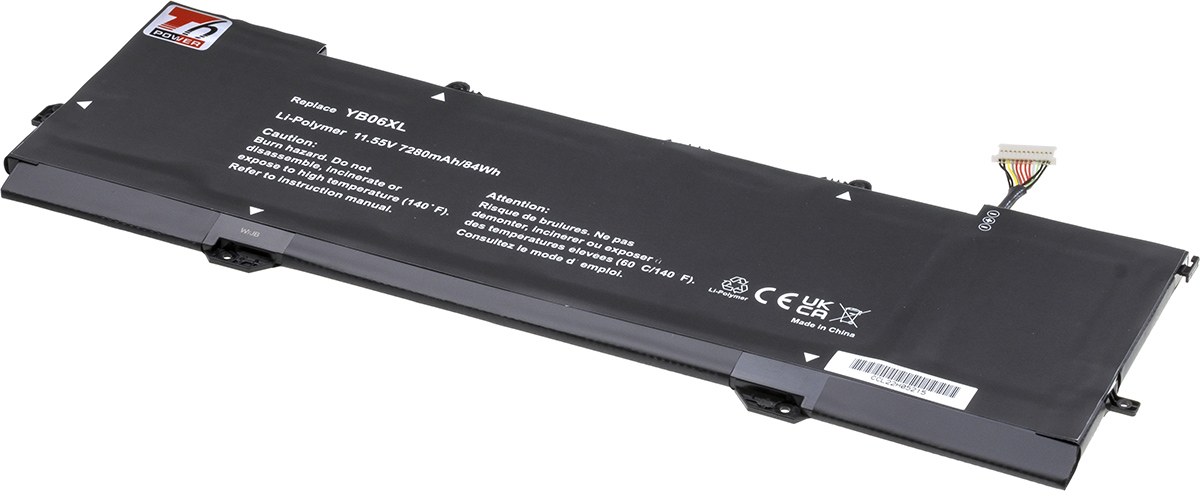 Baterie T6 Power HP Spectre 15-ch000 x360 serie, 7280mAh, 84Wh, 6cell,