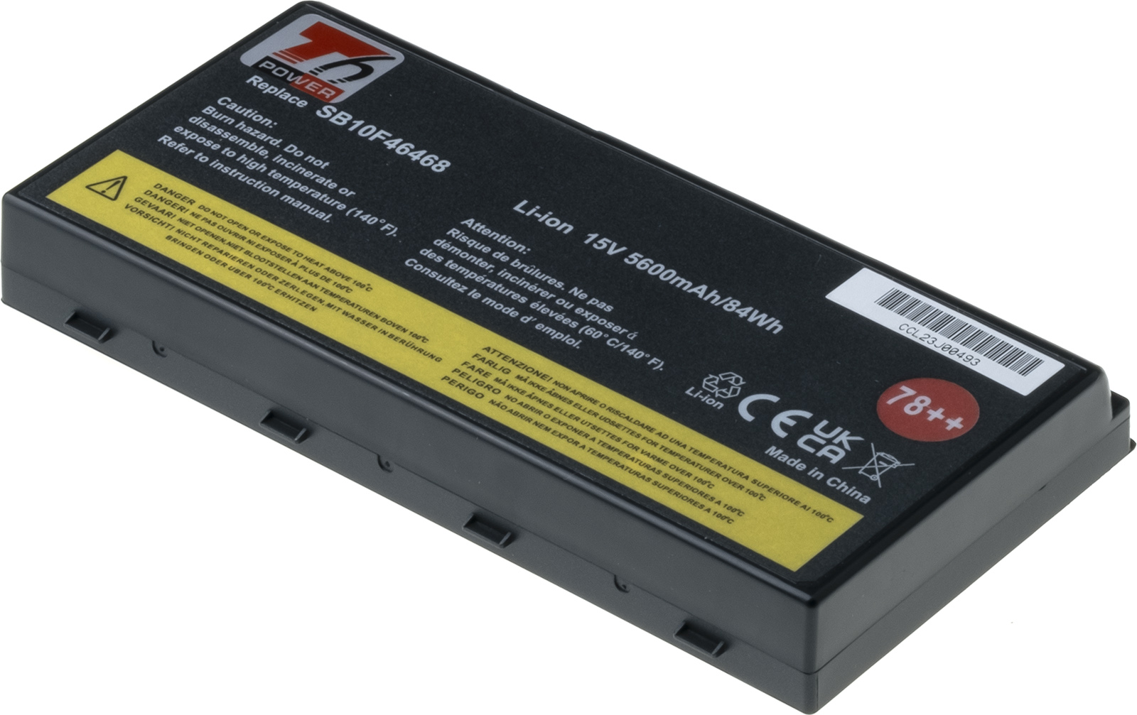 Baterie T6 Power Lenovo ThinkPad P70, ThinkPad P71, 5600mAh, 84Wh, 8ce