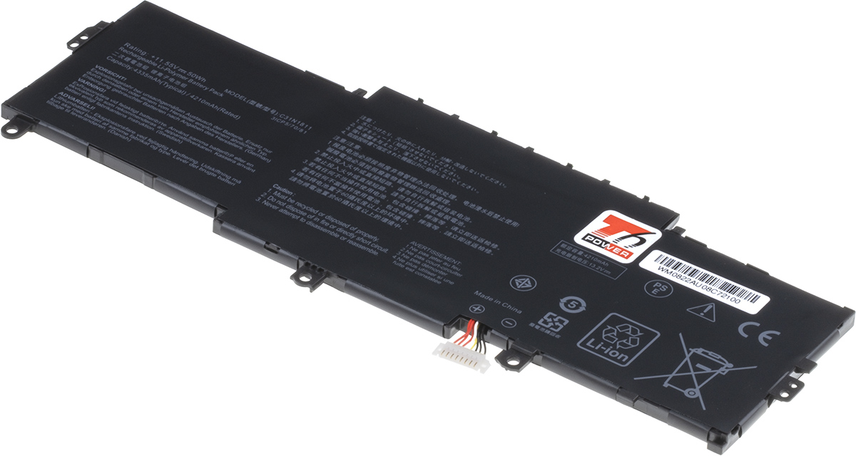 Baterie T6 Power Asus ZenBook 14 UX433F, UX433FA, UX433FN, 4335mAh, 50
