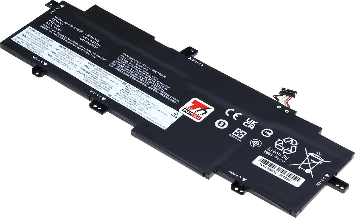 Baterie T6 Power Lenovo ThinkPad T14s Gen 2, 3711mAh, 57Wh, 4cell, Li-