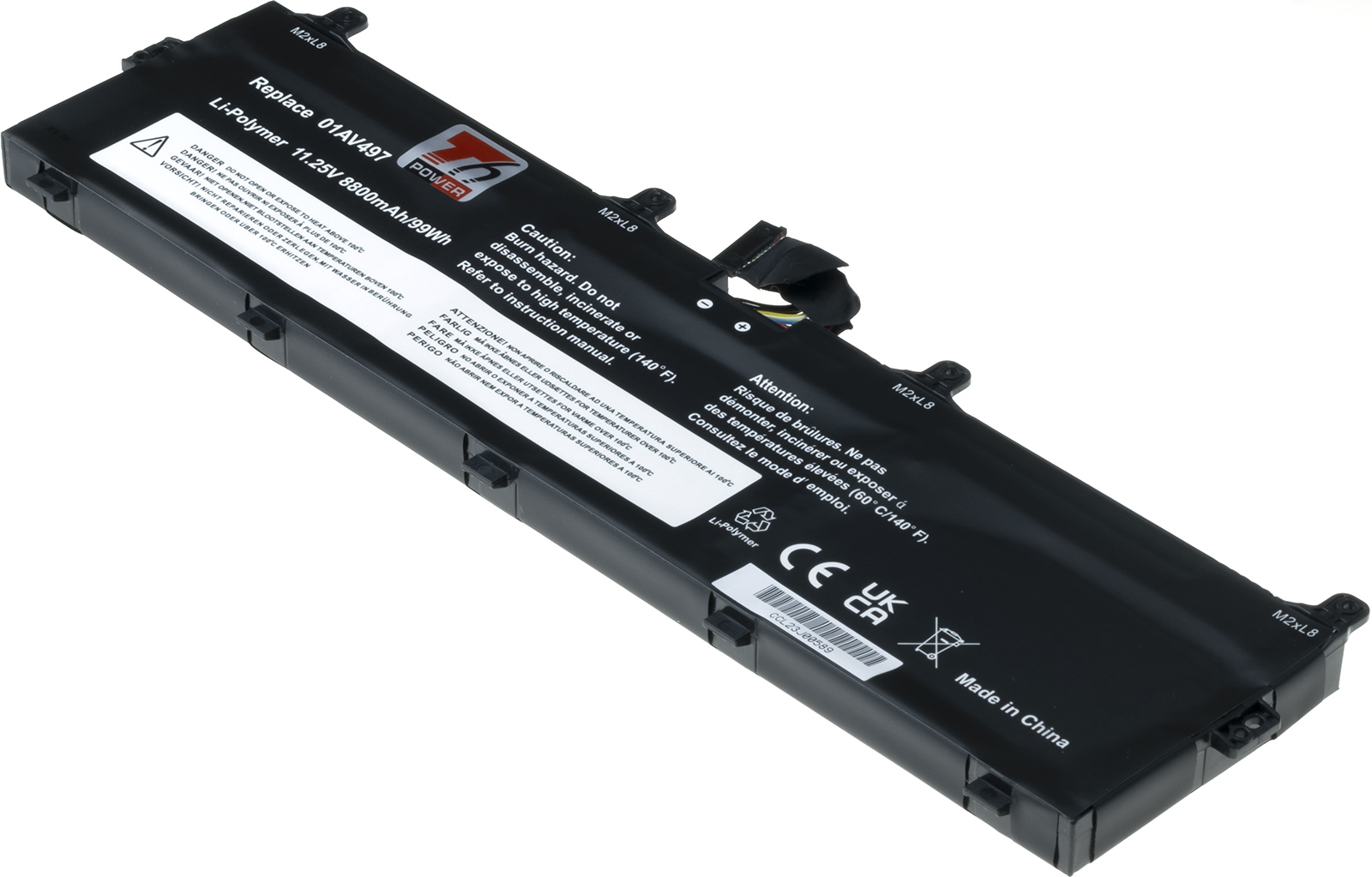 Baterie T6 Power Lenovo ThinkPad P72, ThinkPad P73, 8800mAh, 99Wh, 6ce