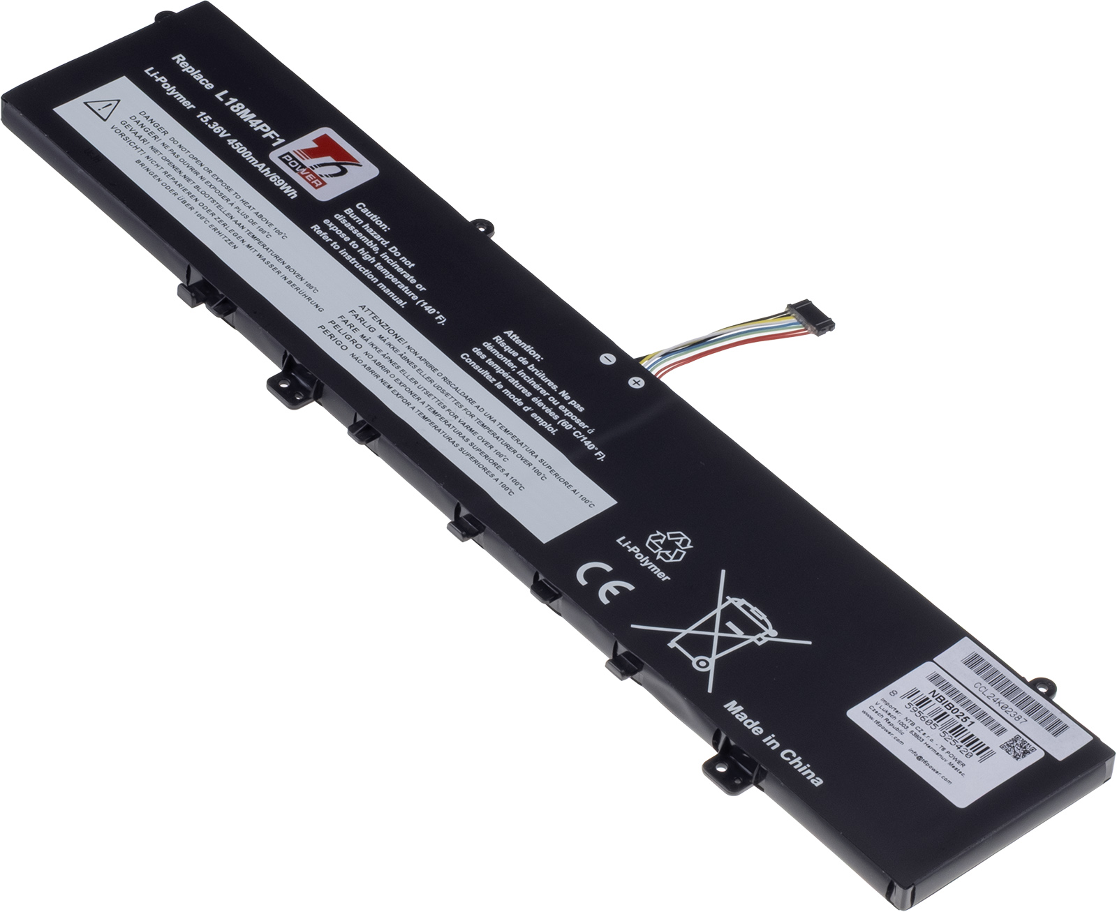 Batéria T6 Power pre Lenovo Yoga C940-15IRH, Yoga 9-15IMH5, 4500mAh, 6