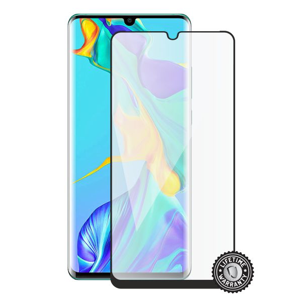 Screenshield HUAWEI P30 Pro Tempered Glass protection (black - CASE FR