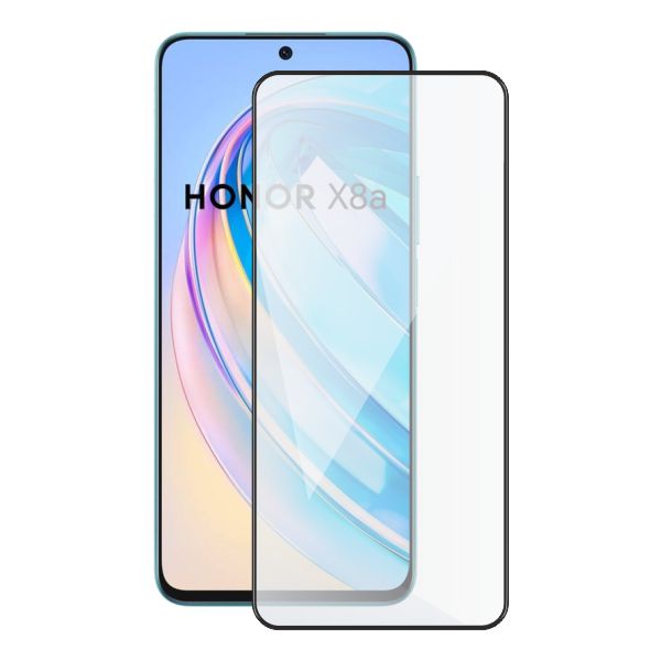 Screenshield HUAWEI Honor X8a (full COVER black) Tempered Glass Protec