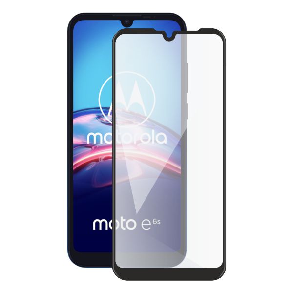 Screenshield MOTOROLA Moto E6s XT2053 (full COVER black) Tempered Glas