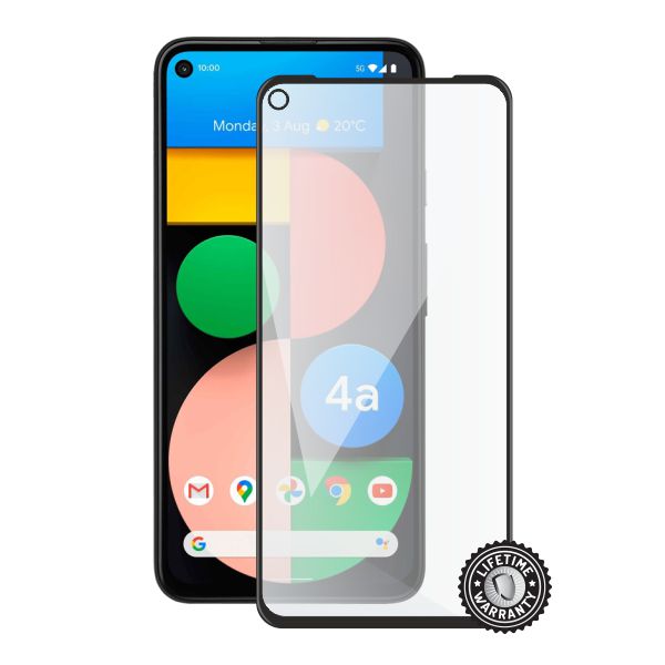Screenshield GOOGLE Pixel 4a 5G (full COVER black) Tempered Glass Prot