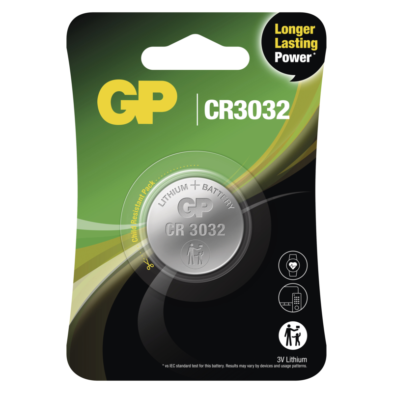GP CR3032 Lithiová baterie - 1ks