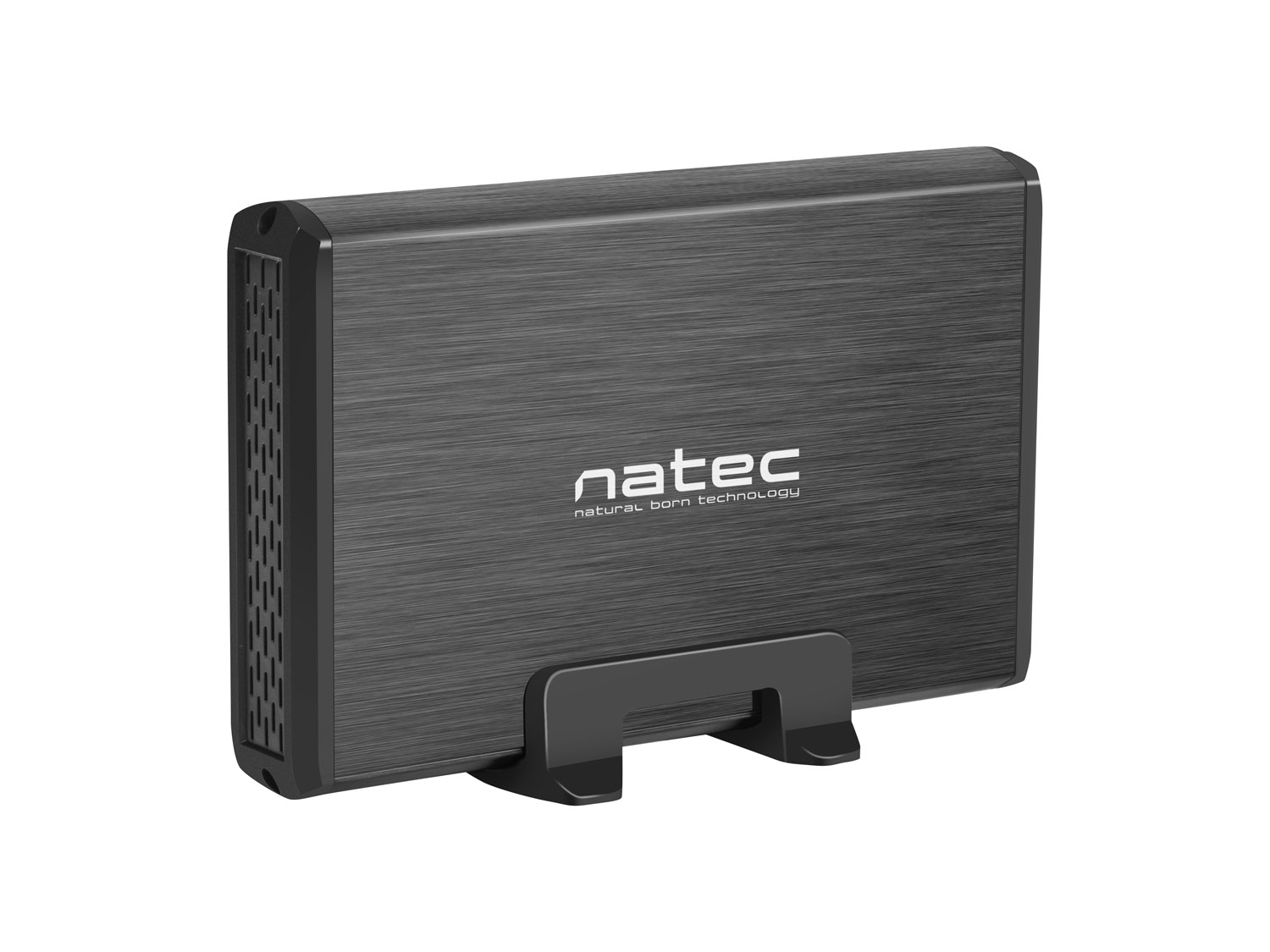 Externí box pro HDD 3,5" USB 3.0 Natec Rhino, černý, včetně napájecíh
