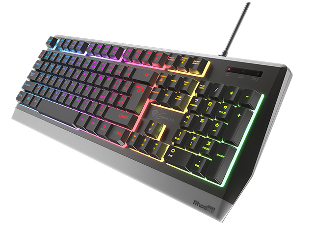 Genesis herní klávesnice RHOD 300/RGB/Drátová USB/CZ/SK layout/Černá