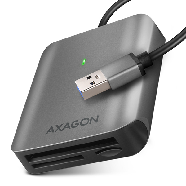 AXAGON CRE-S3, USB-A 3.2 Gen 1 - SUPERSPEED čtečka karet, 3-slot & lun