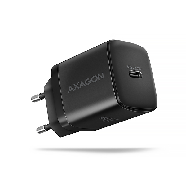 AXAGON ACU-PD20, nabíječka do sítě 20W, 1x port USB-C, PD3.0/PPS/QC4+/
