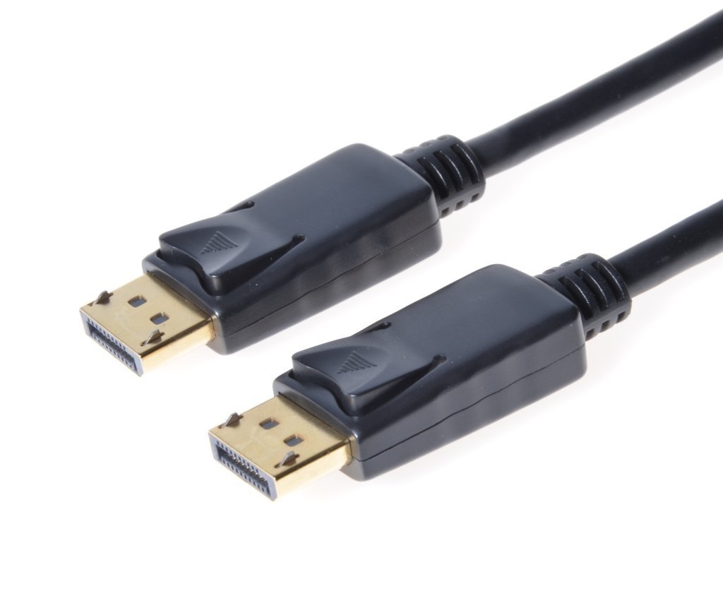 PremiumCord DisplayPort 1.2 přípojný kabel M/M, zlacené konektory, 3m,