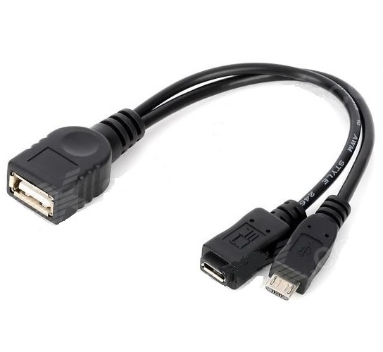 PremiumCord USB redukce kabel USB A/female+Micro USB/female - Micro US