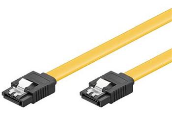 PremiumCord 0,5m SATA 3.0 datový kabel 1.5GBs / 3GBs / 6GBs, kov.západ