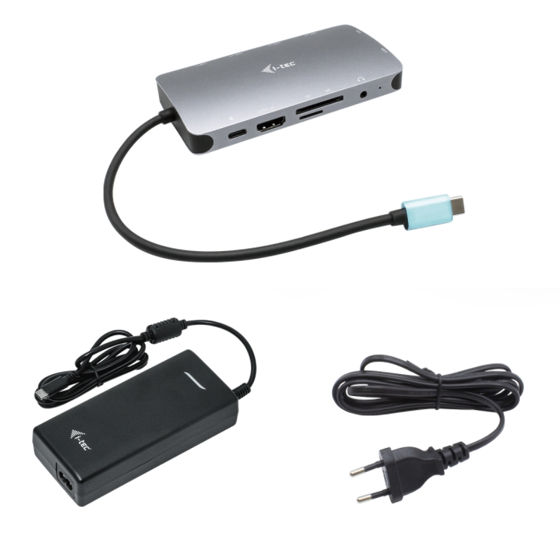 i-tec USB-C Metal Nano Dock HDMI/VGA with LAN, Power Delivery 100 W +