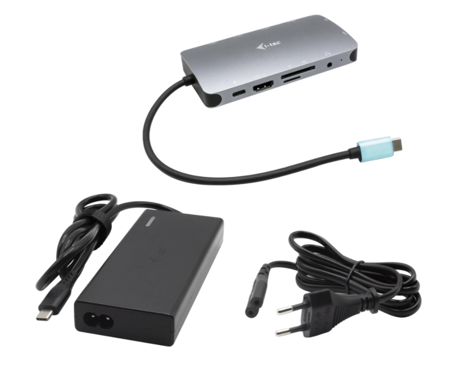 i-tec USB-C Metal Nano Dock HDMI/VGA with LAN, Power Delivery 65W + zd