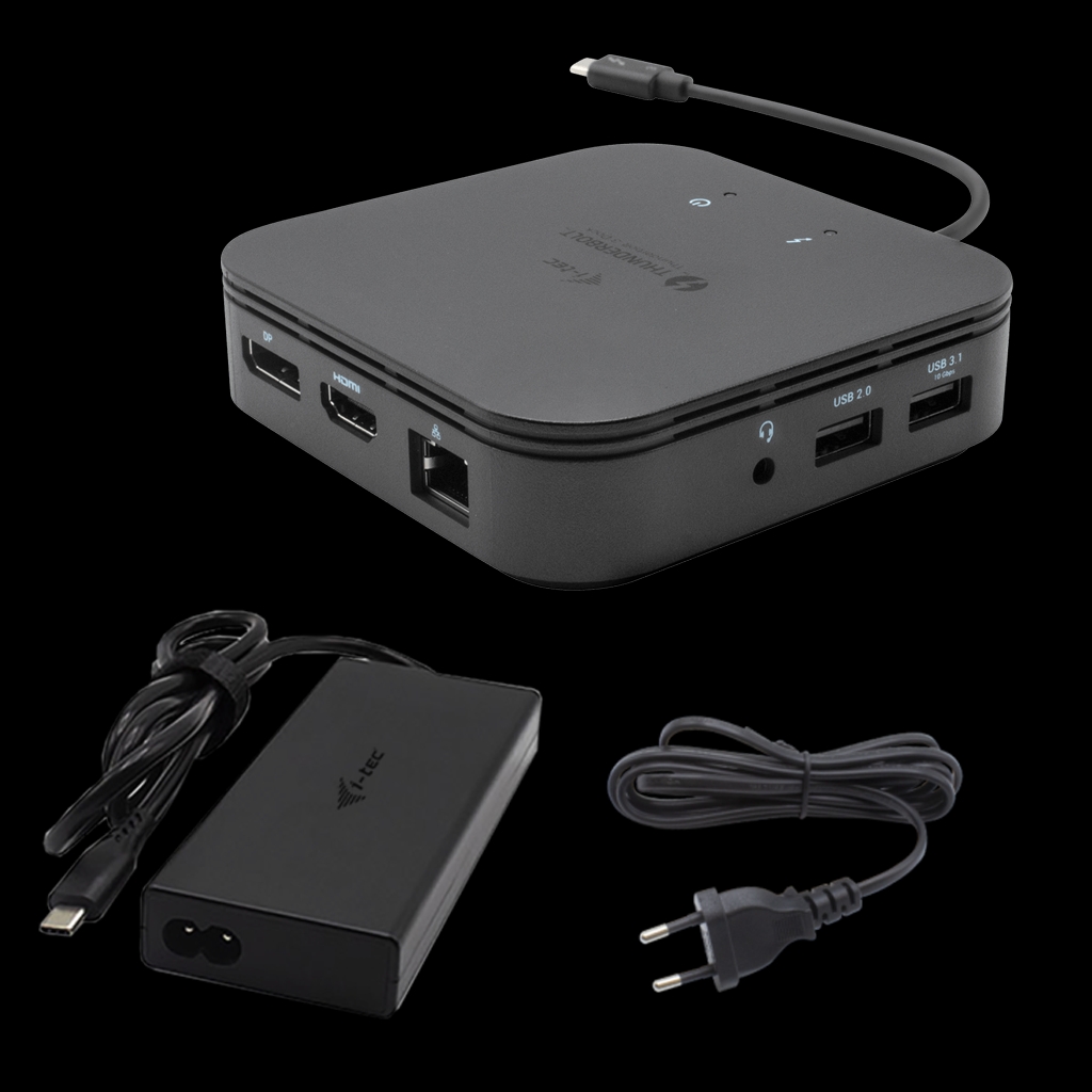 i-tec Thunderbolt 3 Travel Dock Dual 4K Display with Power Delivery 60