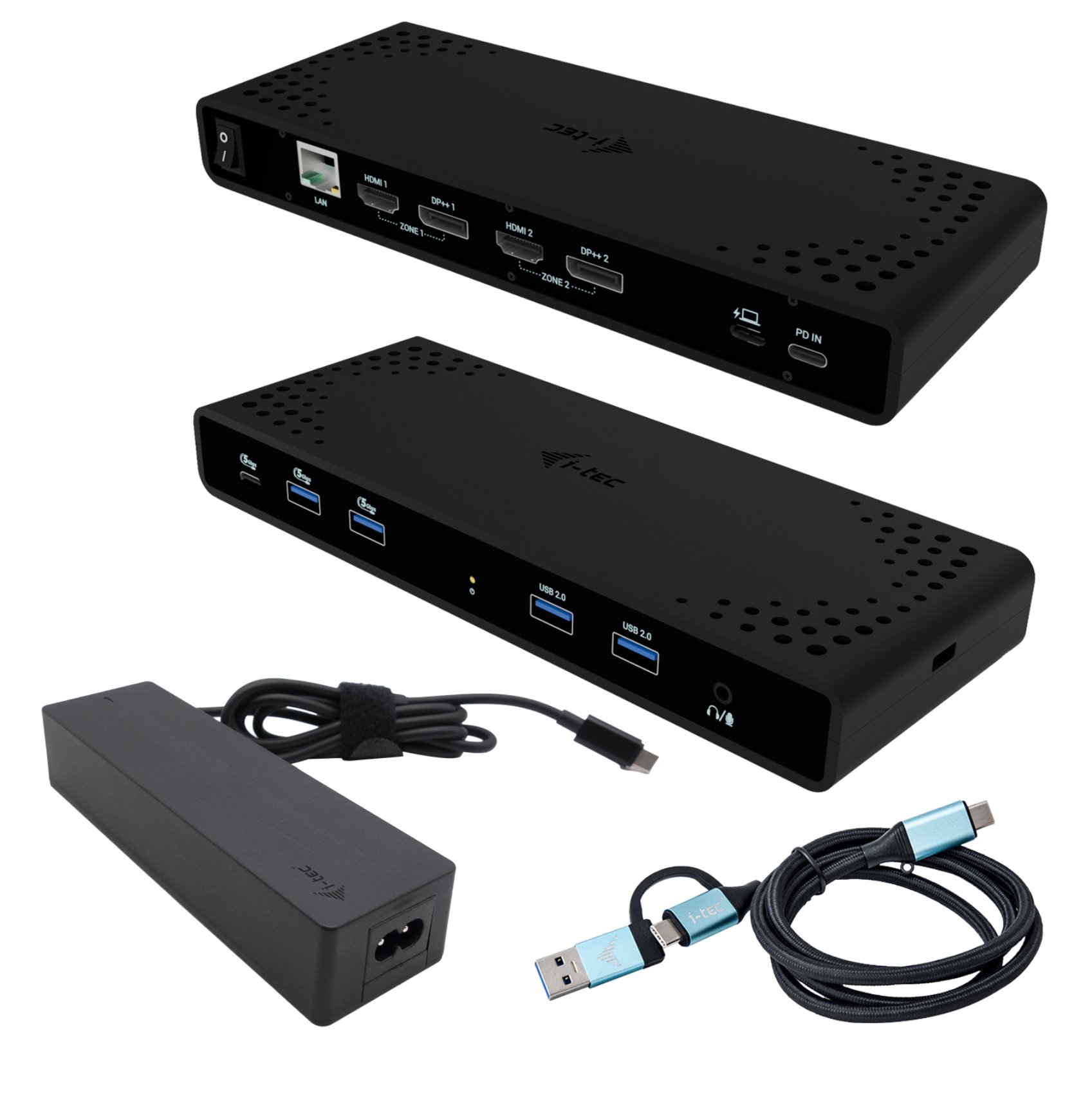i-tec Universal Dual 4K Display Docking Station, Power Delivery 85W +