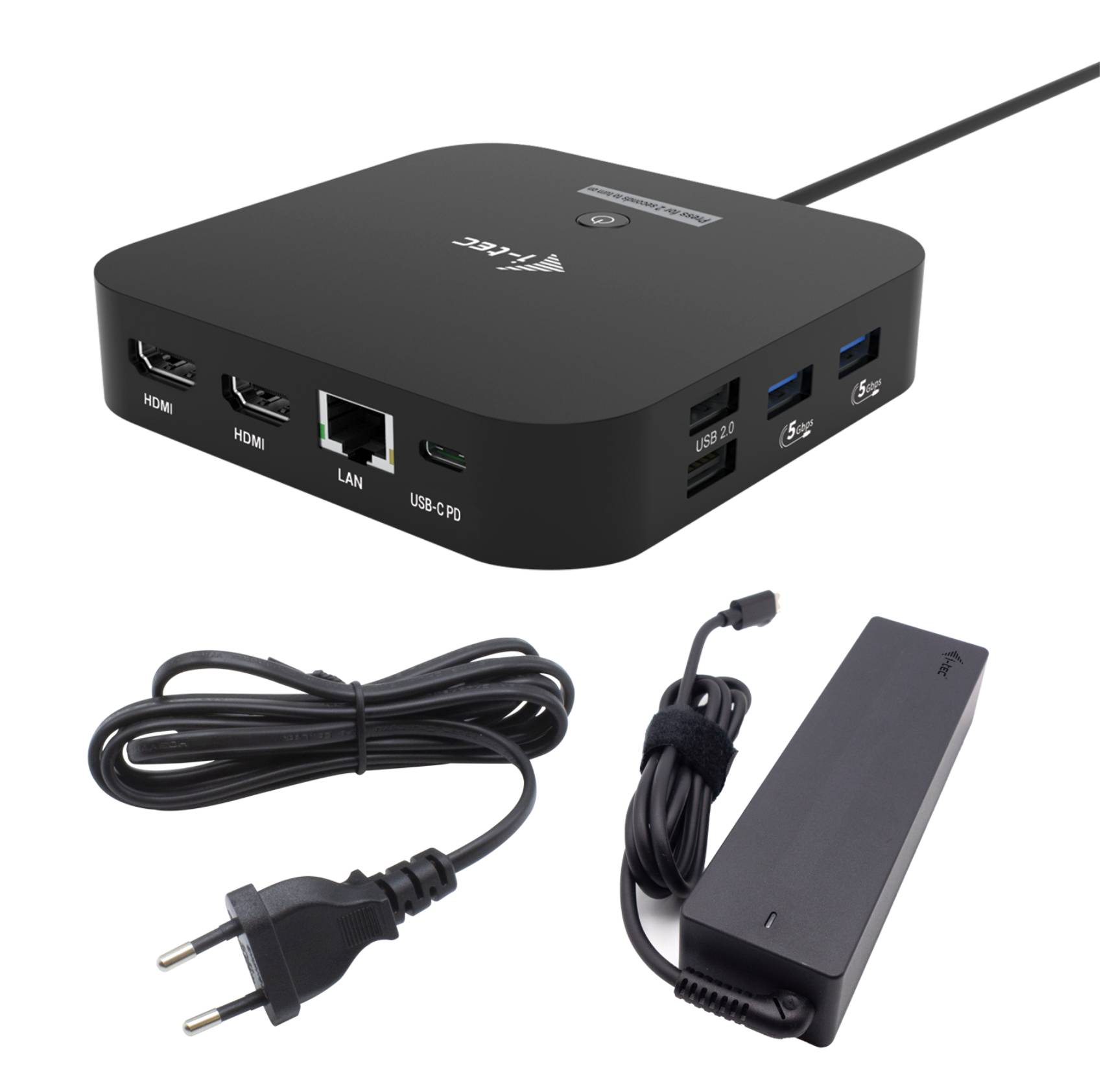 i-tec USB-C Dual HDMI Docking Station with Power Delivery 100W + i-tec