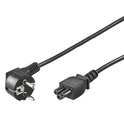 PremiumCord Kabel síťový 230V k notebooku 1m, trojlístek "Mickey Mouse